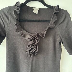 Ann Taylor Black Sweater Dress